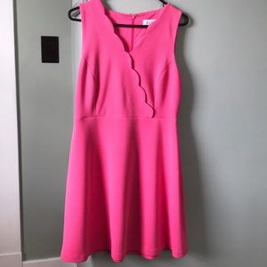 Pink scallop dress